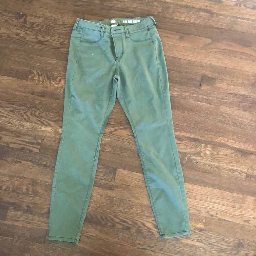 GREEN JEGGINGS